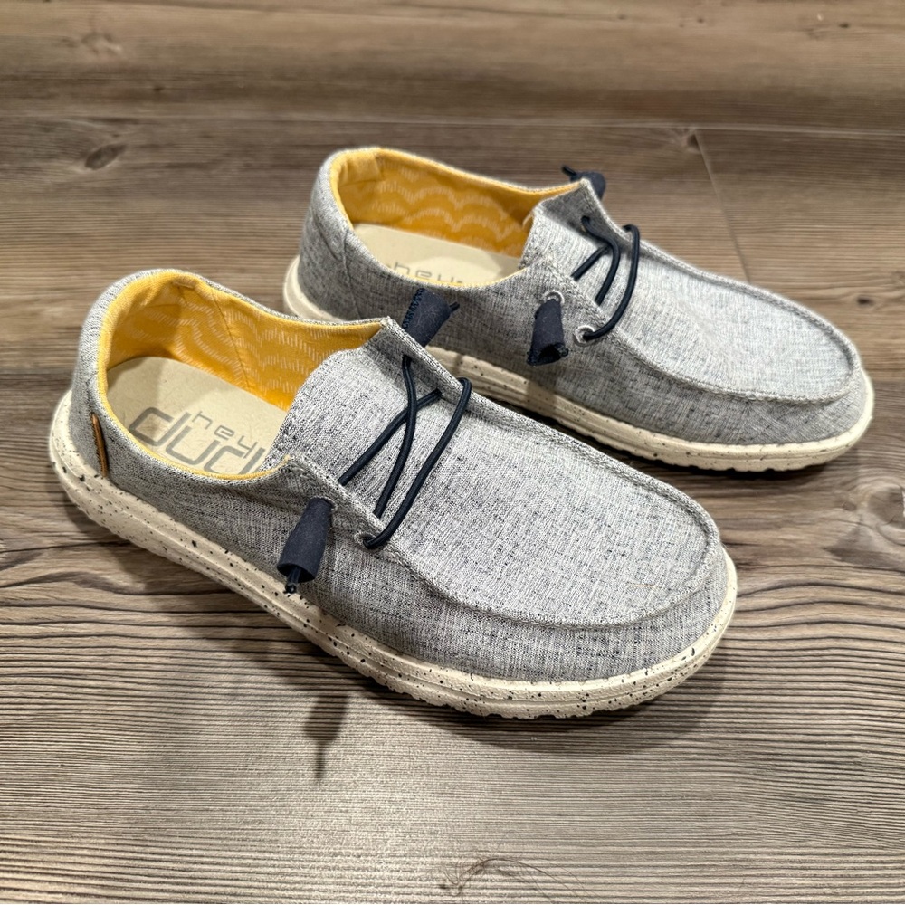 Hey Dude Gray and Yellow Women's Flats
